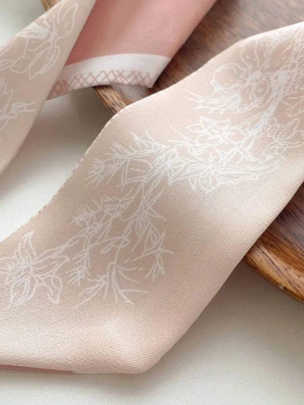 Pink Floral Scarf M1588